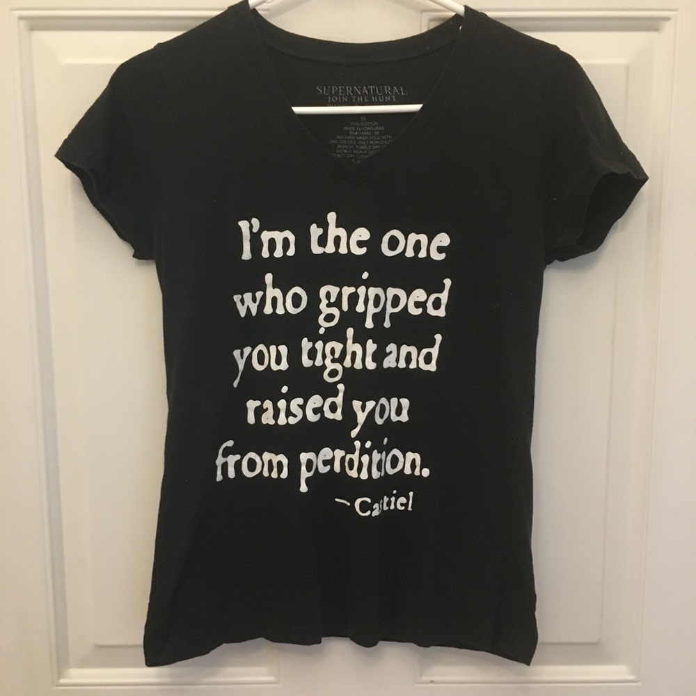 Supernatural Short Sleeve V-Neck Graphic Tee